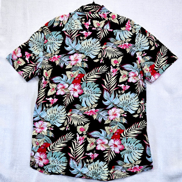 Molokai Surf Co. Men's Short Sleeve Button Down Hawaiian Shirt Size Large NWT - Picture 5 of 8